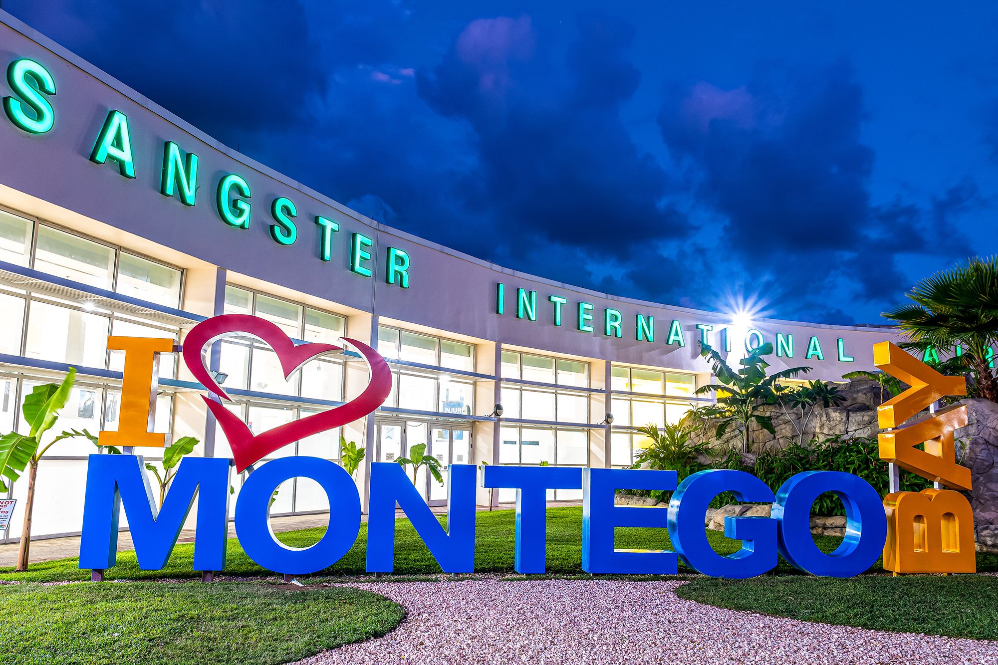Sangster International Airport, Montego Bay - I Love Montego Bay sign